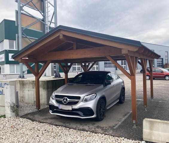 Carport-Satteldach 484x600cm Musterpark Abverkauf Carport-Satteldach 484x600cm Musterpark Abverkauf