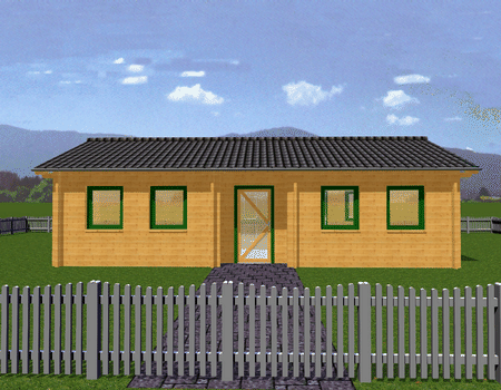 Venedig II Satteldach 500x1000 44mm