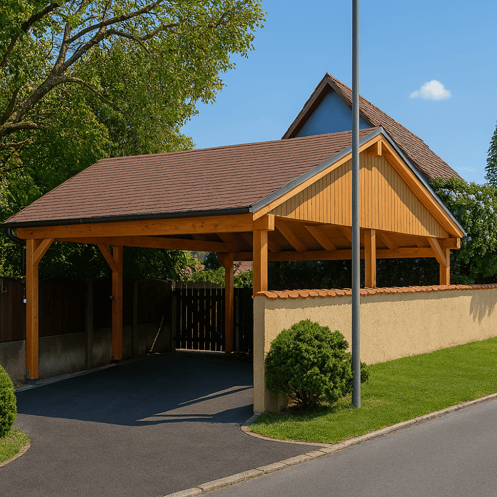 Doppelcarport-Satteldach 1307 680x600cm Doppelcarport-Satteldach 1307 680x600cm