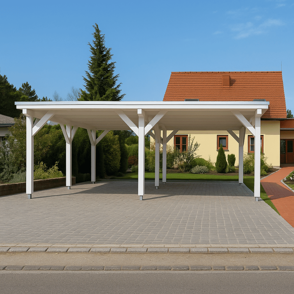 Doppelcarport-Pultdach 1301 680x600cm Doppelcarport-Pultdach 1301 680x600cm