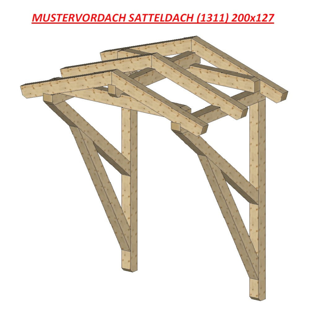 Vordach Satteldach 1311