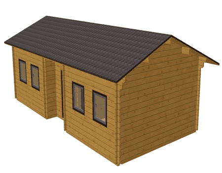 Venedig I Satteldach 500x1000 44mm