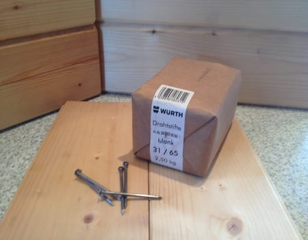 Drahtsifte 3,1x65mm verzinkt 2,5kg.