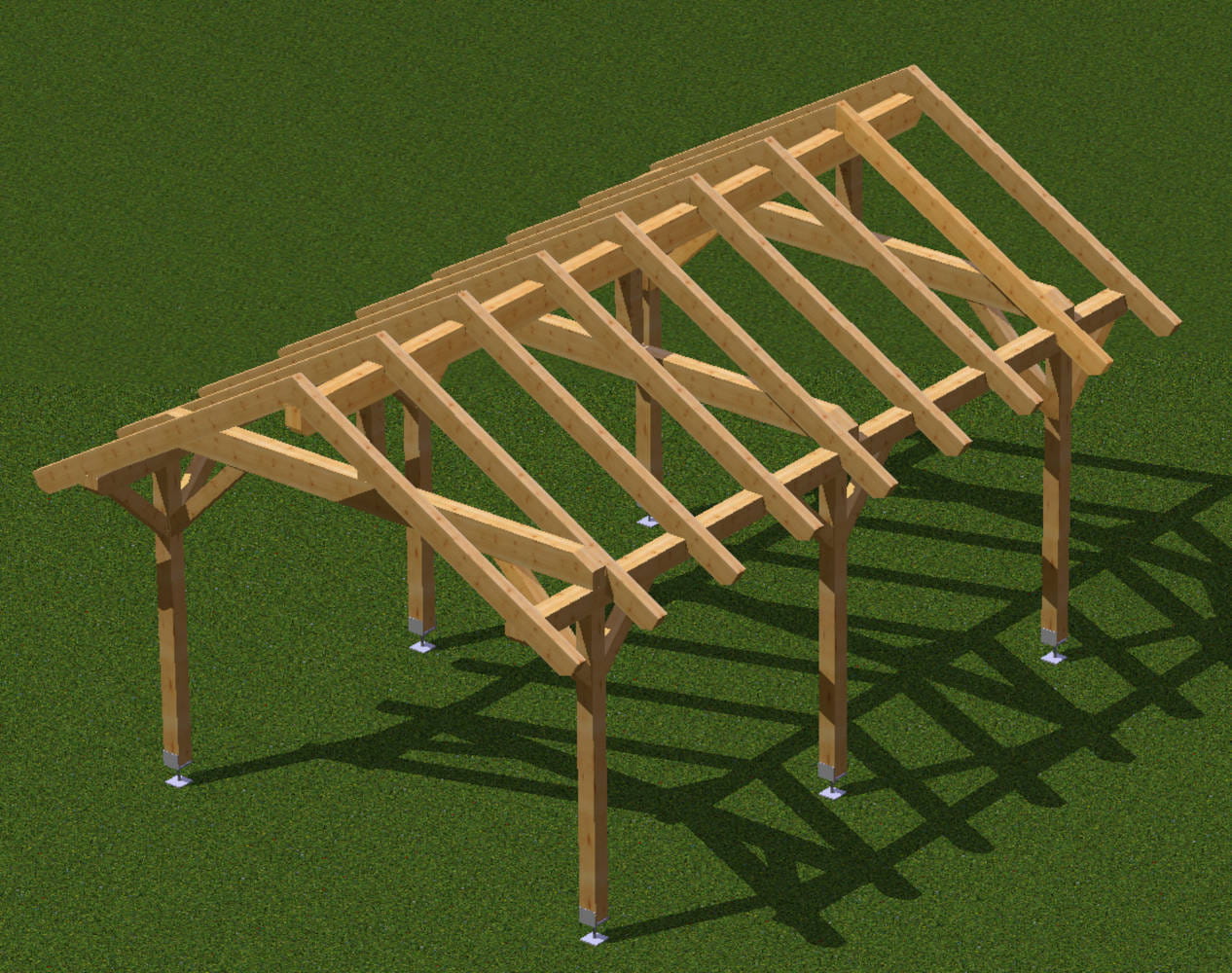 Carport-SATTELDACH 1306 420x600cm