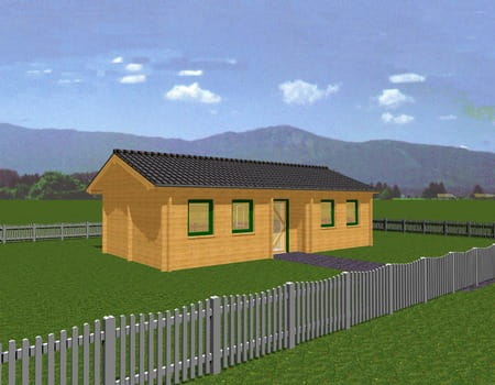 Venedig I Satteldach 500x1000 44mm