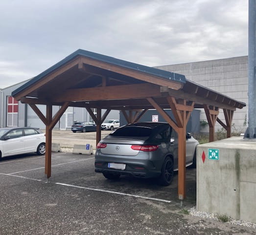 Carport-Satteldach 484x600cm Musterpark Abverkauf
