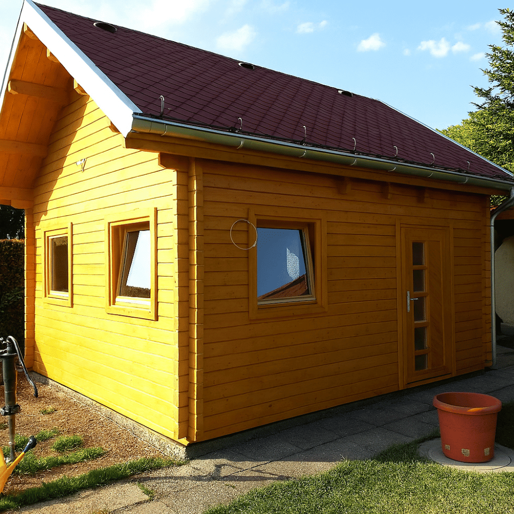 Ibiza Satteldach 460x460-44 mit Schlafboden