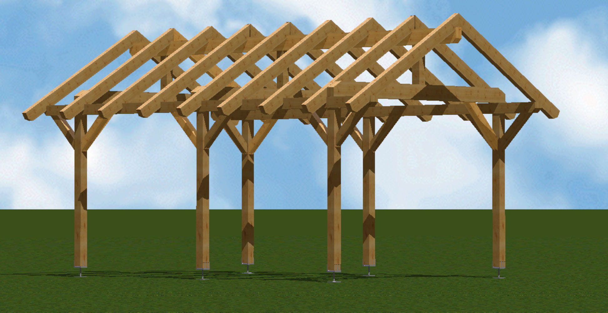 Carport-SATTELDACH 1306 420x600cm